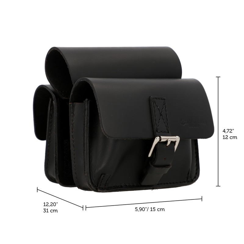 Gusti Arie den H. Frame Bag Leather Pannier Rack Double