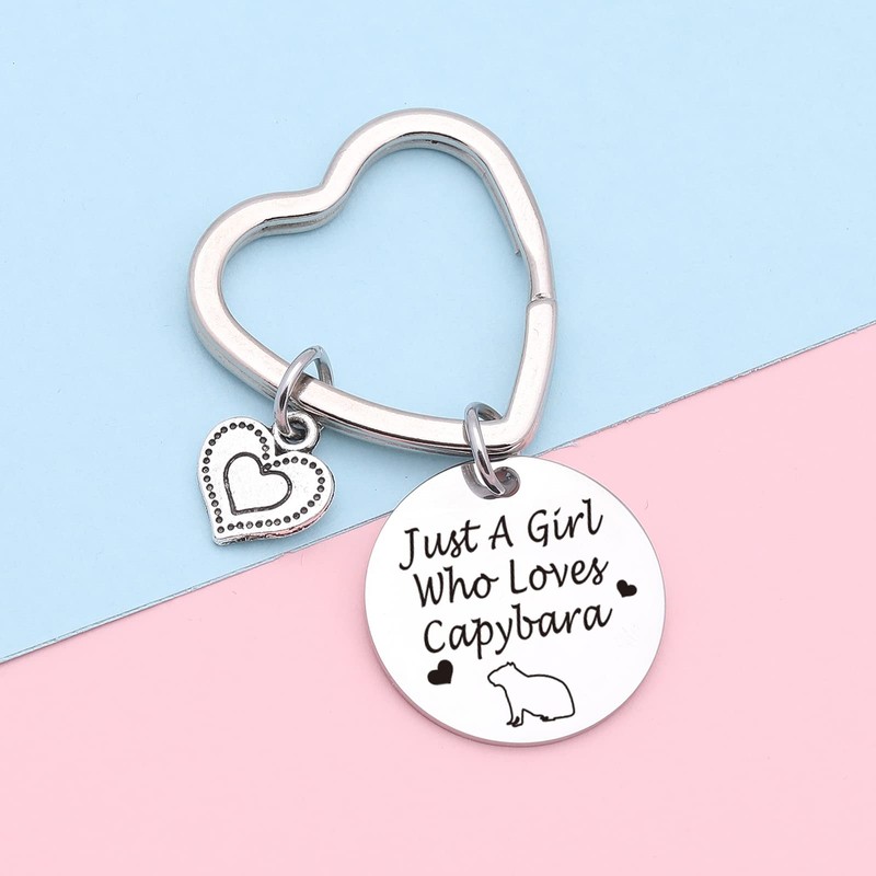 7RVZM Capibara Keychain Capibara Animal Gift for Animal Lover, Breeder
