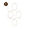 TheBeadChest White Camel Bone Ring Beads (Set of 4)