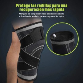 1 Par Rodilleras Elásticas Deportivas Compresion Para Gym                                                                                             