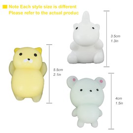 30Pcs Mochi Squishy Toys,Miniature Novelty Toys,Moji Fidget Toys,Mini Animal Squishy Toys Pack,Squishies Party Bags Filler Kawaii Cute Soft Toys Stress Squeeze Toys for 3+yeras Old（Random Style）