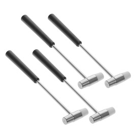 LALAFINA Mini Hammers 4pcs Soft Hard Plastic Mallets for Jewelry Making Watch Repair Diy