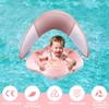 WYRIAZA Baby Float with Canopy Baby Pool Float with UPF50+