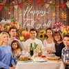 Fall Thanksgiving Party Decorations, Fall Thanksgiving Farmhouse Photography Backdrop Happy