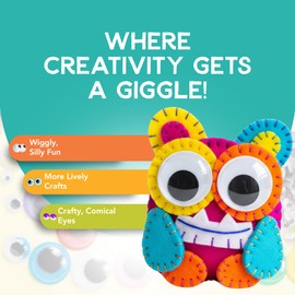 Incraftables Colorful Googly Eyes Set – 1680 Pieces - 30 Varieties of Small & Large Self Adhesive Wiggle Eyes for Crafts and DIY Projects, Scrapbooking, & More