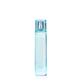 Clinique Clinique My Happy Fragrance Spray, Indigo Mist | Notes of Green Melon + Dewy Bluebells, Mini Travel Size, 0.5 Fl Oz