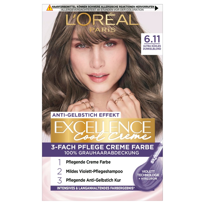 L'Oréal Paris Permanent Hair Colour, Ultra Cool Colour Result, 100%