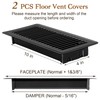 2 PCS Floor Register 4x10 Inch, Floor Vent Covers 4x10'',