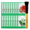 Innisfree Energy Mask Pomegranate 10 sheets + Energy Mask Green Tea 10 sheets + Beauty Tool Master Foundation Brush / 이니스프리 에너지 마스크 석류 10매+에너지 마스크 그린티 10매+뷰티툴 마스터 파운데이션 브러시