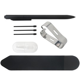 EMR Stylus with Digital Eraser Fit for BOOX Note Series/Mas Series & Fit for Kindle Scribe, 4096 Pressure Sensitivity, Tilt Sensor, Palm Rejection, Smooth Writing, w/Pencil Holder & Replaceable Tips