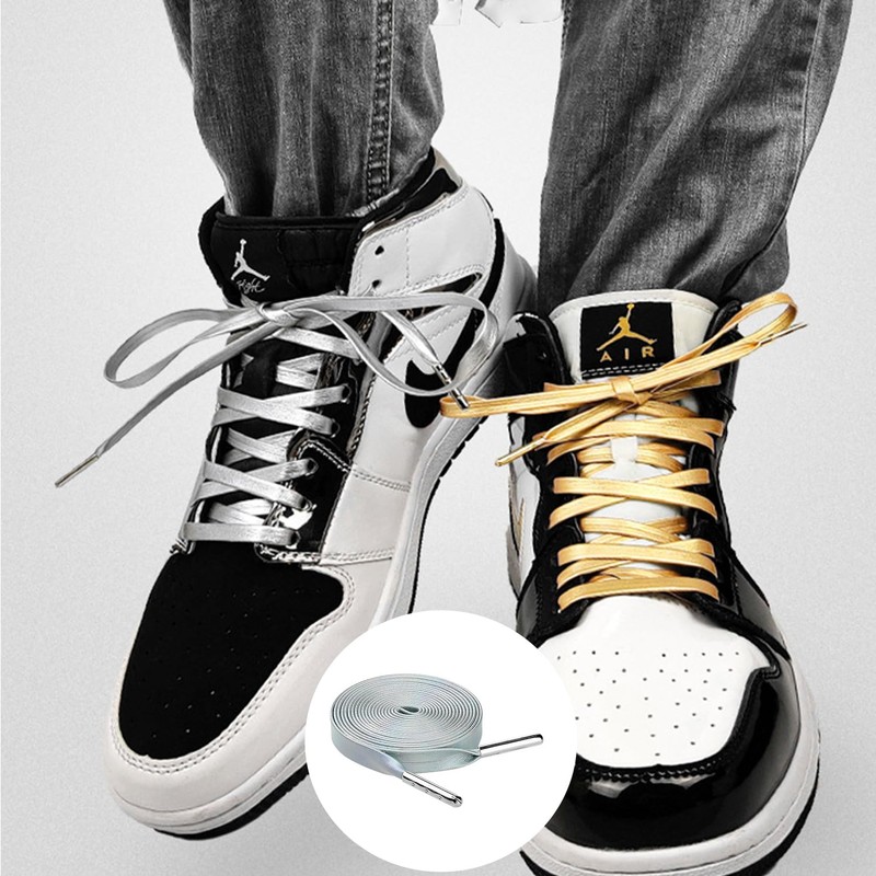 [YaoooosF] Shoelaces, Flat Laces, Leather Shoelaces for Sneakers, Athletic, 47.2