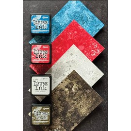 Ranger Ink - Tim Holtz - Distress Ink Pads - Mini Ink Kit - Eighteen 18 TDPK82002 January 2024 Release with Scorched Timber!