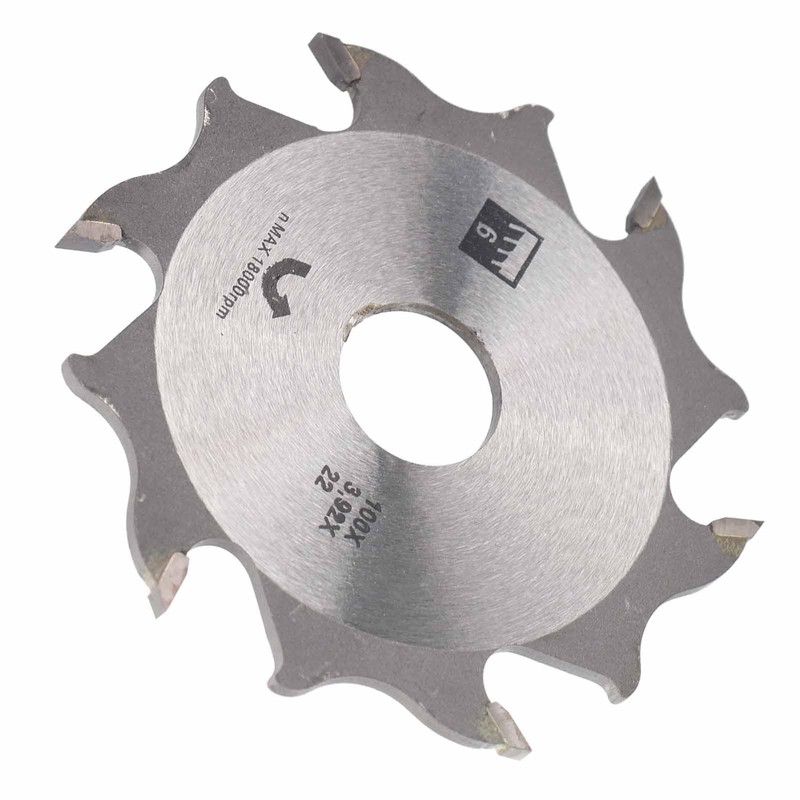 Fafeicy Carbide Biscuit Joiner Blade 100mm 4-Inch 8 Teeth 18000rpm