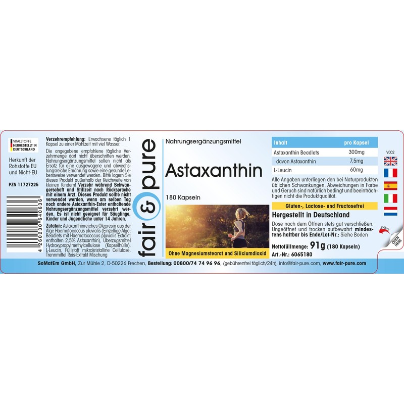 Fair & Pure® - Astaxanthin Capsules 7 mg - 180