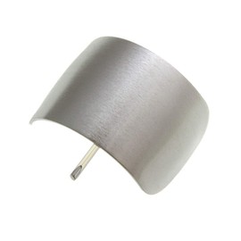 VingTAINE H7205-S Curved Plate Hair Cuff, Mat, Hair Hook, Just Insert, Easy Arrangement, Hair Accessory, Silver