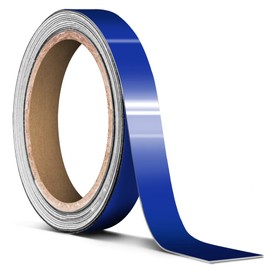 VViViD Navy Blue Gloss Air-Release Adhesive Vinyl Pinstripe Tape Roll (½ Inch x 20ft)