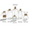 Glass Bud Vases Set of 6 for Flowers, Clear Small
