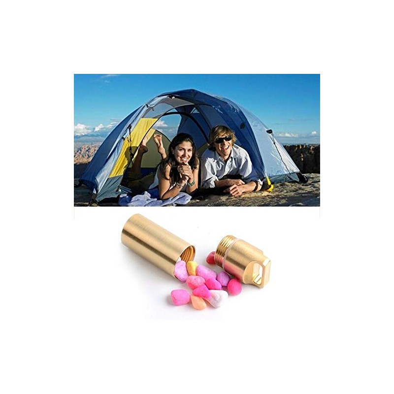 Vogueing Tool Small Pill Box Portable Metal Waterproof Pill Box