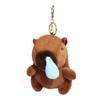 Solvexa Cute Capybara Keychain Bag Charm for Women, Soft Plush