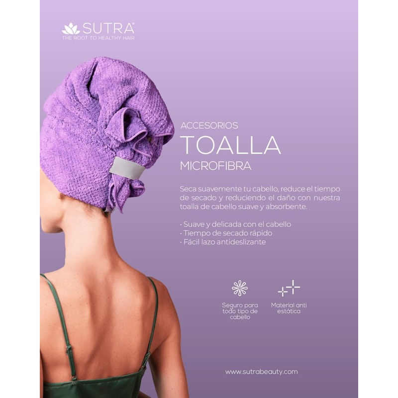 SUTRA Beauty - Toalla De Microfibra para Cabello - Secado