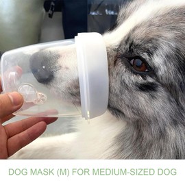 STARSUM Pet Nebulizer for Dogs, Dog Nebulizer and Inhaler Mask for Dog, Low Noise and Light Weight, Suitable for Medium-Sized Dogs (M)