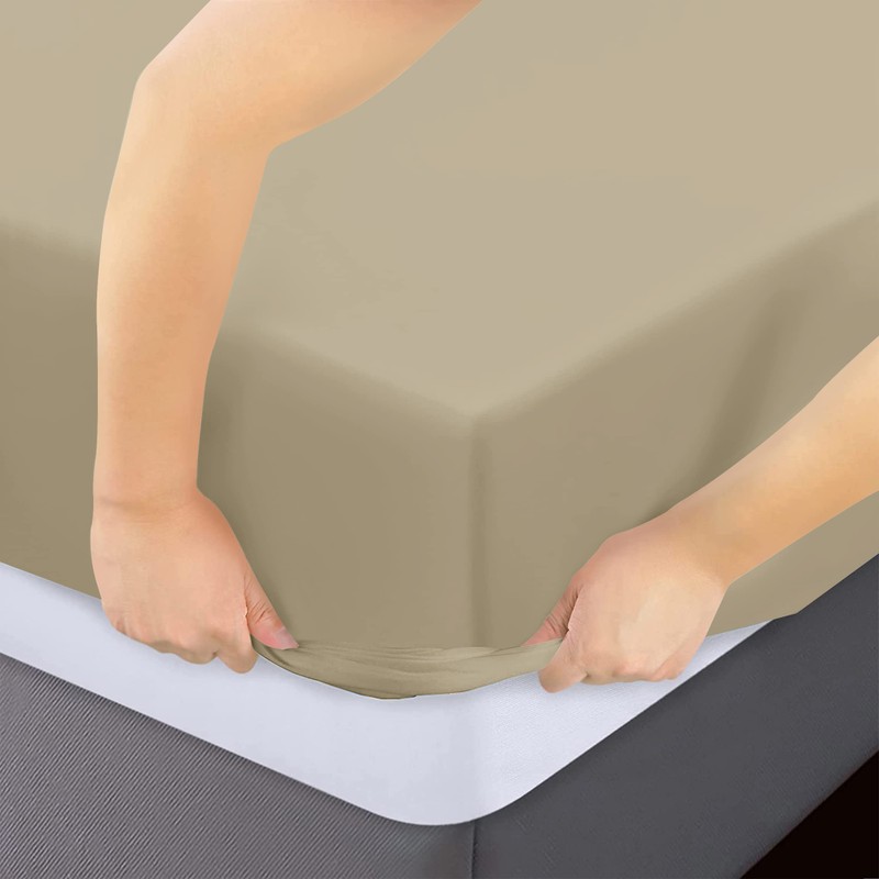 Moonlight Bedding King Size Fitted Sheets - 25cm Deep King
