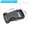 Litoexpe 50 Pieces 1 Inch Quick Side Release Plastic Buckle,