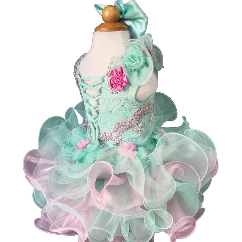 Jenniferwu Baby-Girls Moderno/Ajustado, Menta, Azul, 3 Años