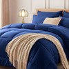 Newspin King Bed in a Bag - 7 Pieces Blue