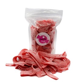 Smarty Stop Sour Gummy candy Strips (Strawberry, 1 Pound)