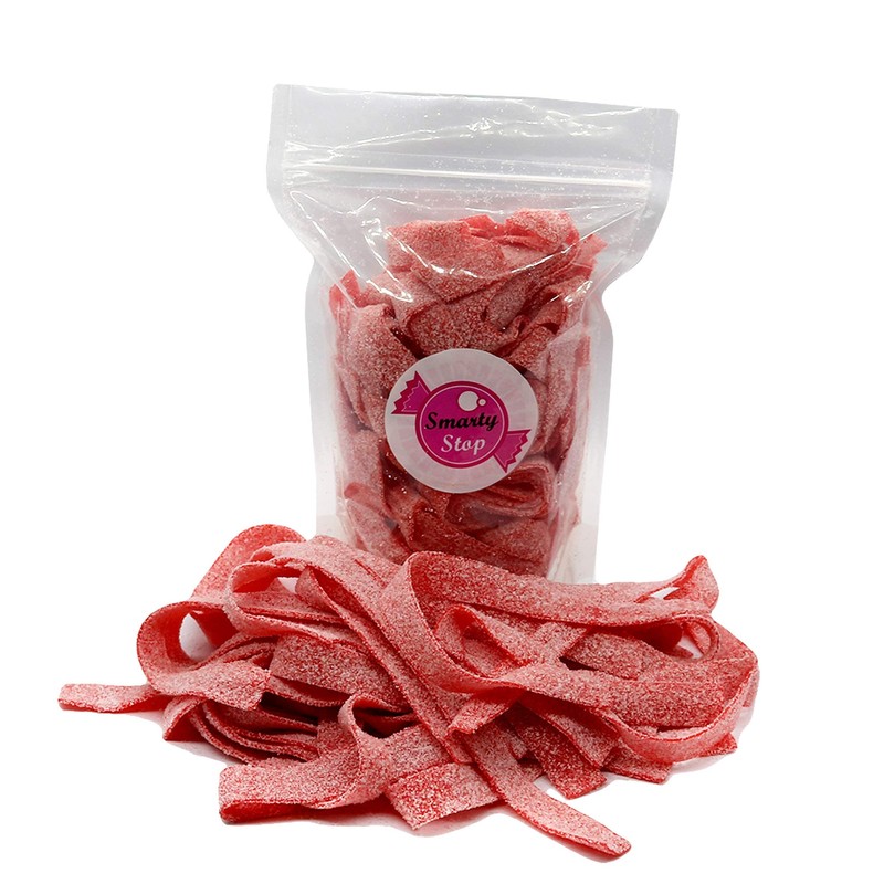 Smarty Stop Sour Gummy candy Strips (Strawberry, 1 Pound)