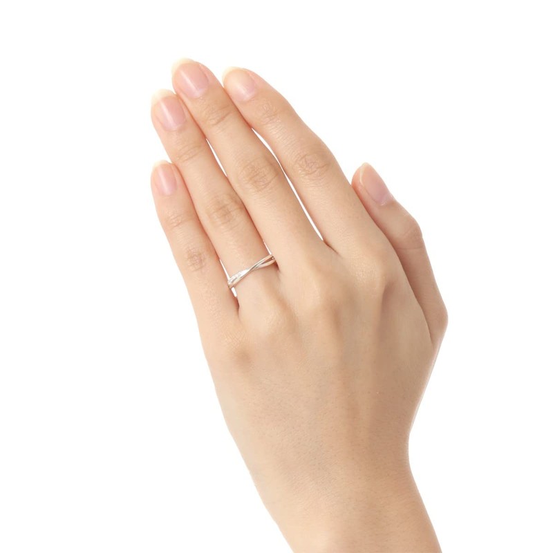 The KISS SR2016CB Women's Silver Ring, Cubic Zirconia, Simple, Wrapping,