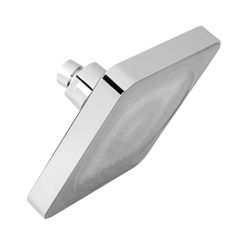 6 Inch Square Rain Shower Head LED Light 3 Color