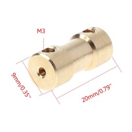 4PCS 4mm to 4mm Bore Rigid Coupling Set Screw, Shaft Coupler Connector for Airplane Boat Motor Accessories Electric Car Toy