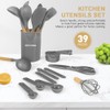 Kitchen Cooking Utensils Set, 39 pcs Non-Stick Silicone Cooking Kitchen