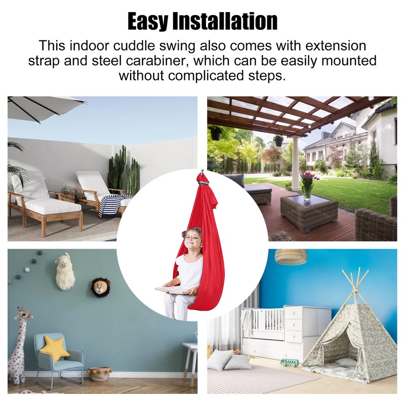 Kids Sensory Swing 9.2ft Long Easy Mounting Elastic Safe Durable