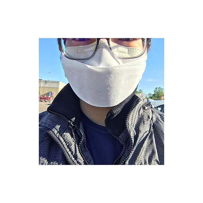 'AirQUEEN: Nanofiber Filter Mask: Fold-Flat Dust Mask 10PCS + Free