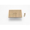 Holge Square Shower Drain Cover, 4 Inch, SUS304 Stainless Steel,