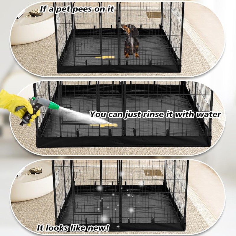 PJYuCien Rectangle Dog Playpen Bottom Pad - Fits 8 Panels