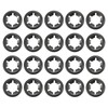 sourcing map M8 20Pcs Bearing Clamp Washer, 65Mn Internal Tooth