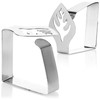 com-four® 8x premium tablecloth clips made of stainless steel -