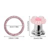 Pink Flower Car Start Button Cover, Bling Engine Stop Ring