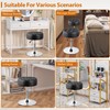 Segawe Vanity Ottoman Stool Adjustable 360° Swivel Makeup Stool Chair