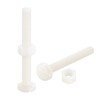 sourcing map 20 Pairs Nylon Screw Nut Assortment, M6x50mm Slotted