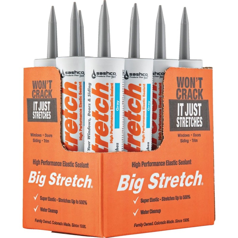 Sashco Big Stretch Acrylic Latex High Performance Caulking Sealant, 10.5