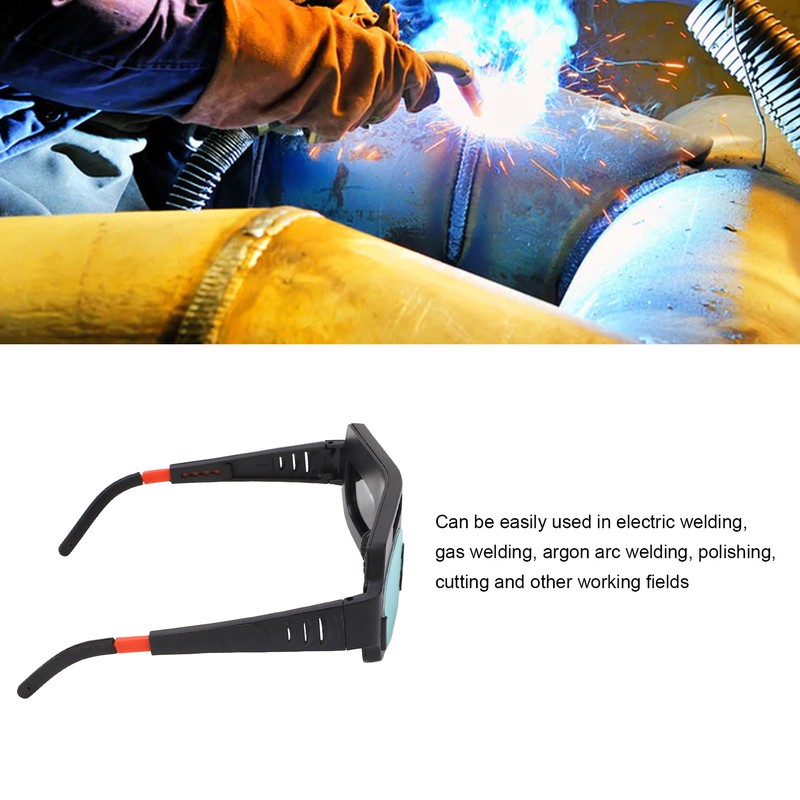 Welding Goggles Solar Powered Safety Protective Welding Glasses for Cutting