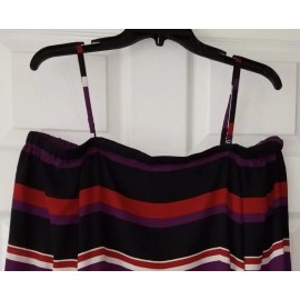 INC International Concepts $59 NWT INC Womens Striped Print Off-Shoulder Shoulder Strap Top Size XL XLarge