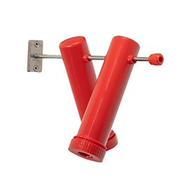 RentACoop Chicken Treat Dispenser - Suitable for Small and Large Treats - Wall-Mounted for Indoor and Outdoor Use - Small Size with 2 Tubes