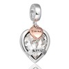 AMATOLOVE Love Heart April Birthstone Charms for Bracelets Anniversary Bride Bridesmaid Wedding Eternal Bead Charm