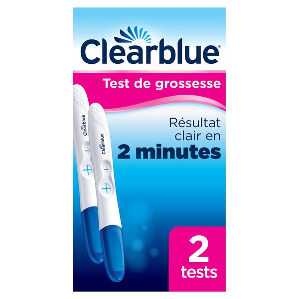 Clearblue Practical and Fast Pregnancy Test, Reliable to Over 99%, 2 Tests